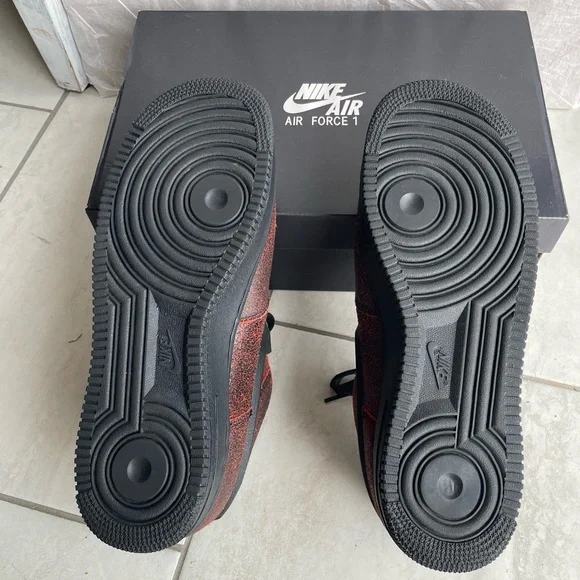 Nike Air Force 1 Retro HWN QS Black/Crimson Men’s size 12 - Picture 4 of 8